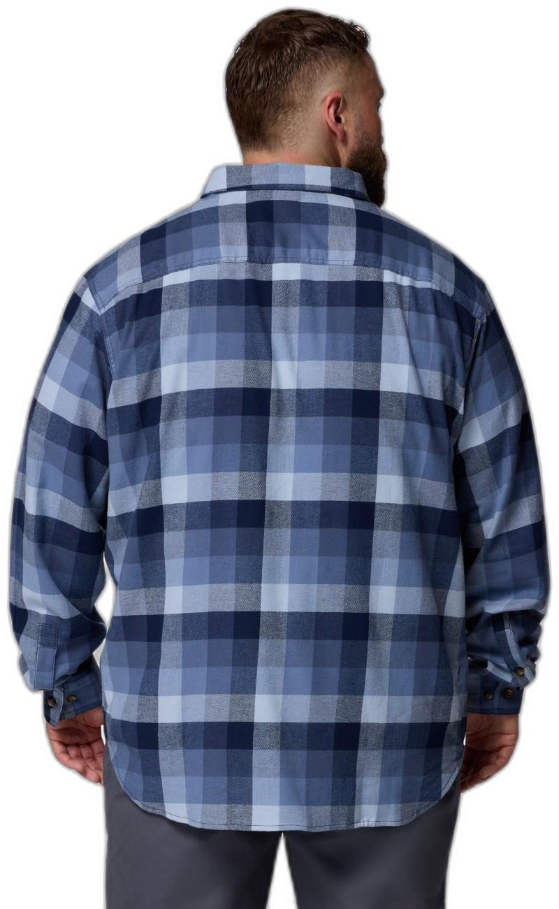 Cornell Woods Flannel LS Shirt, Extended - Mens - collegiate navy multi buffalo check 1