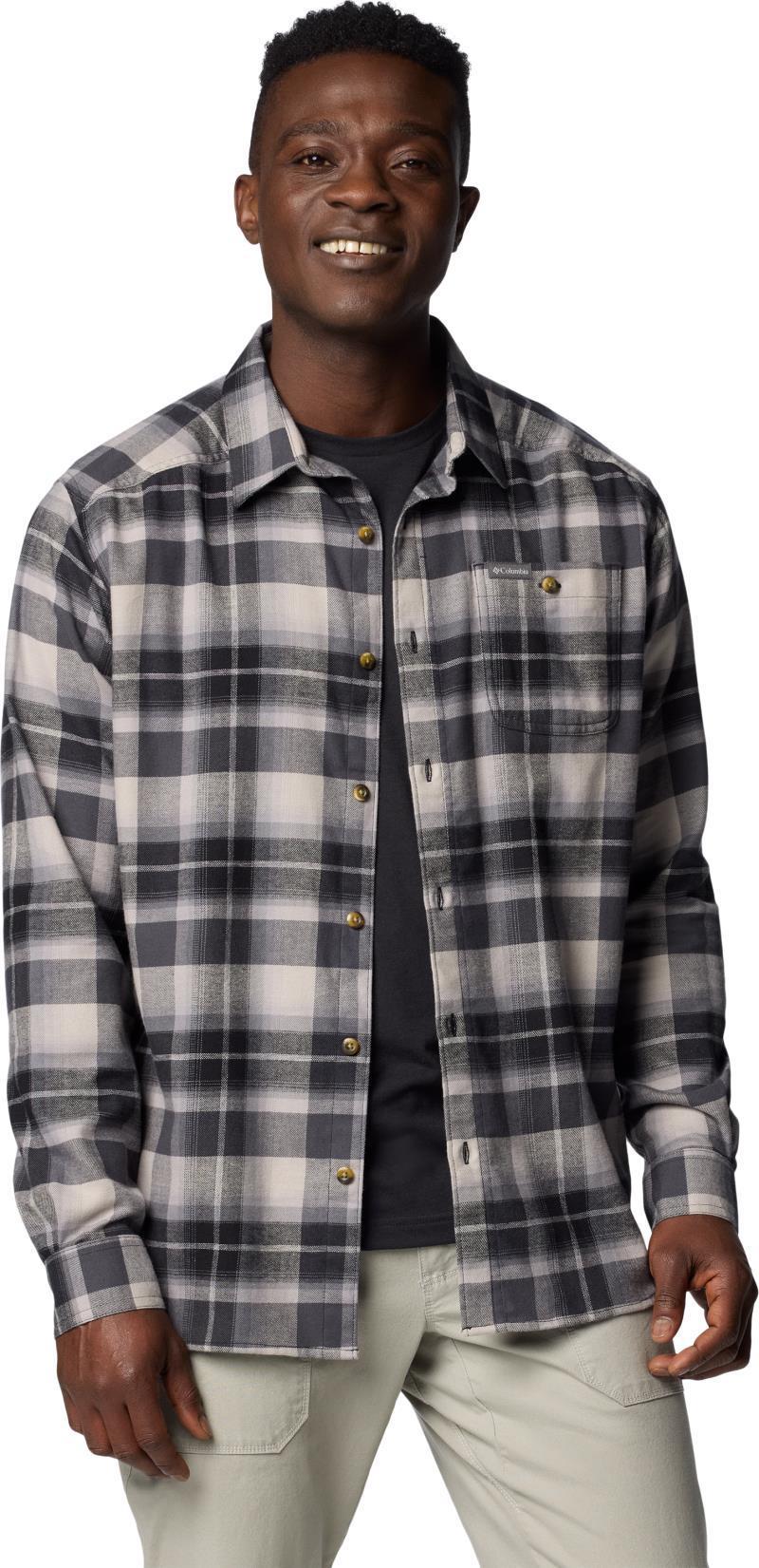 Cornell Woods Flannel LS Shirt, Tall - Mens - Black / Grey Classic Multi Tartan 1