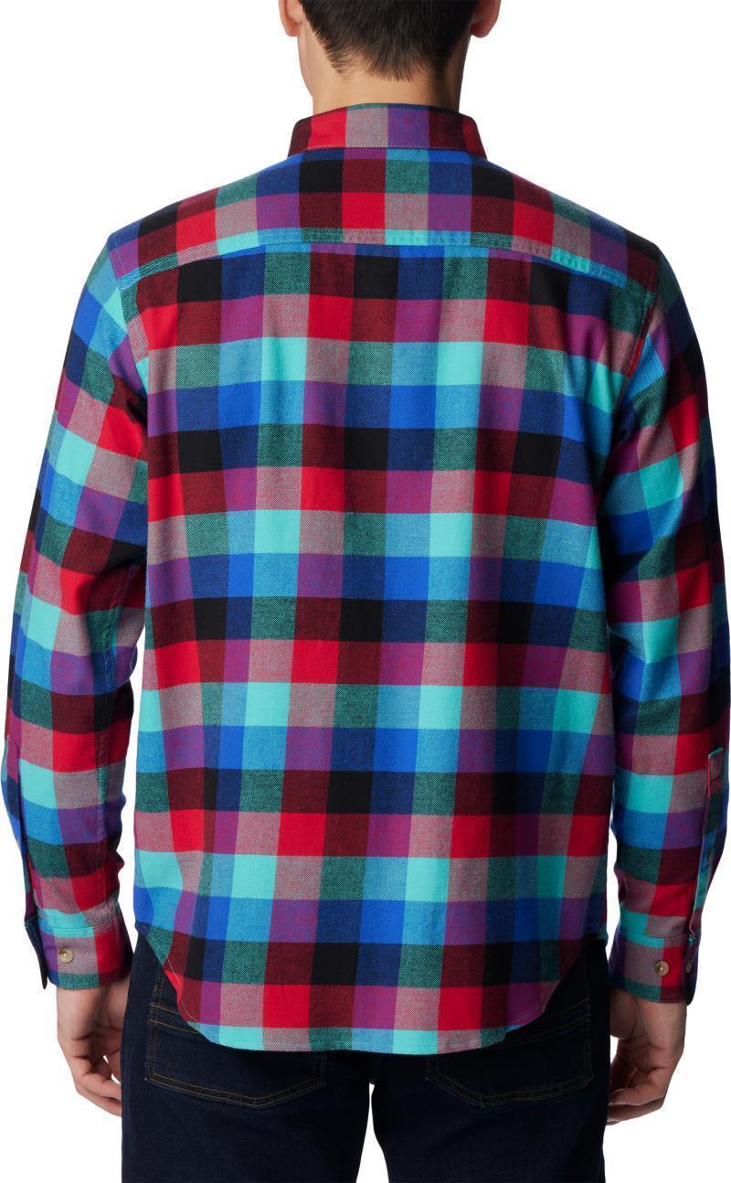 Cornell Woods Flannel LS Shirt, Tall - Mens - Bright Aqua Buffalo Check 2