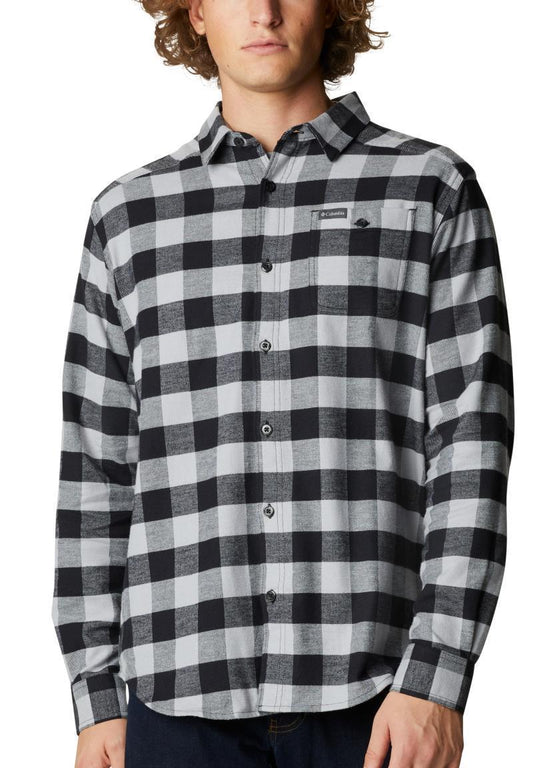 Cornell Woods Flannel LS Shirt, Tall - Mens - Columbia Grey Buffalo Check 1