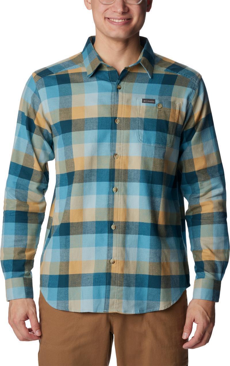 Cornell Woods Flannel LS Shirt, Tall - Mens - Stone Blue Buffalo Check 1
