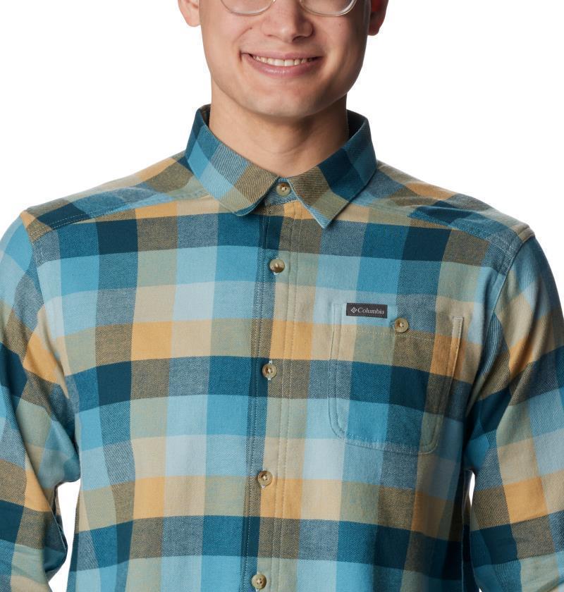 Cornell Woods Flannel LS Shirt, Tall - Mens - Stone Blue Buffalo Check 5