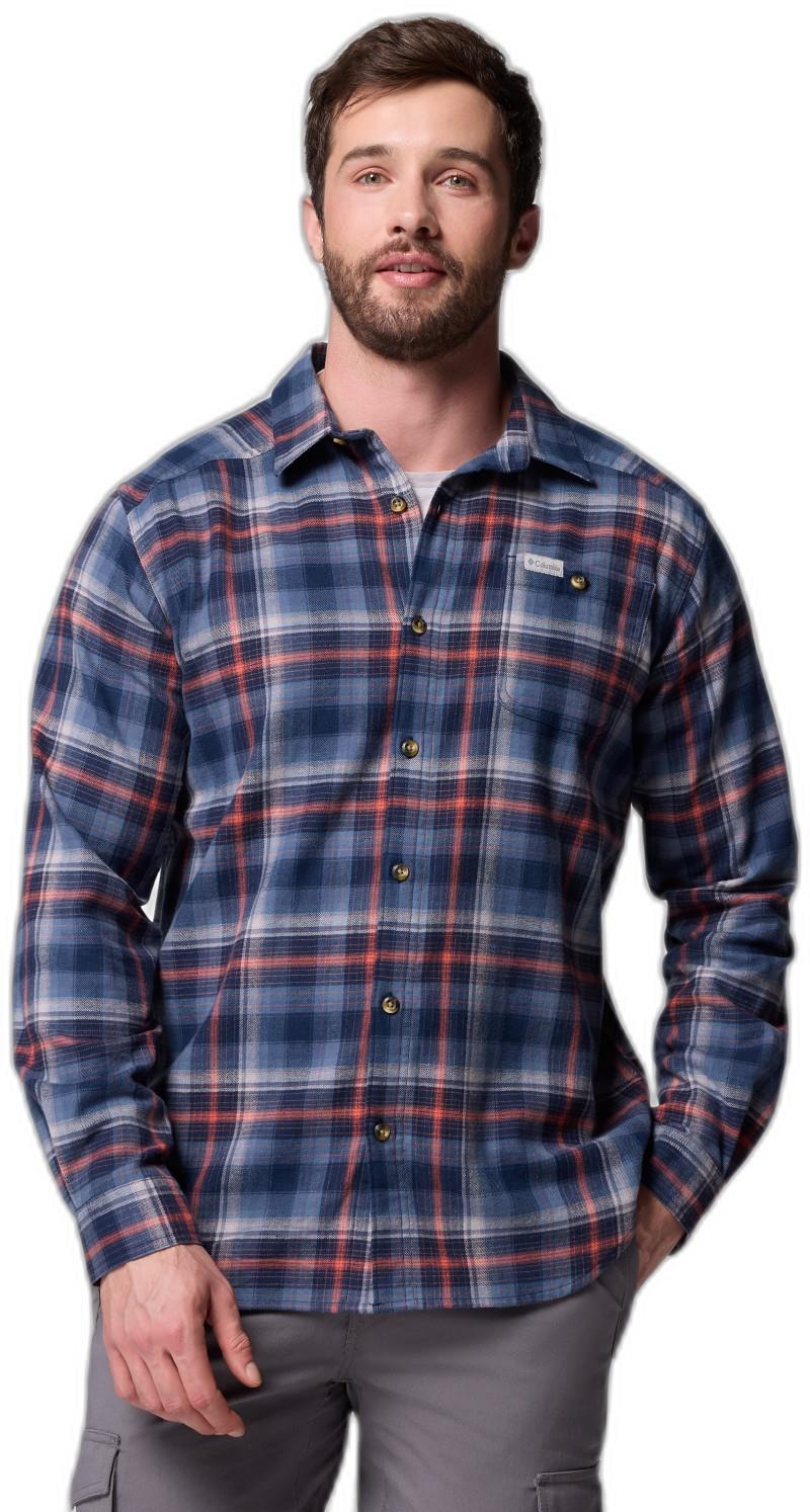 Cornell Woods Flannel LS Shirt, Tall - Mens - collegiate navy backland tartan 1