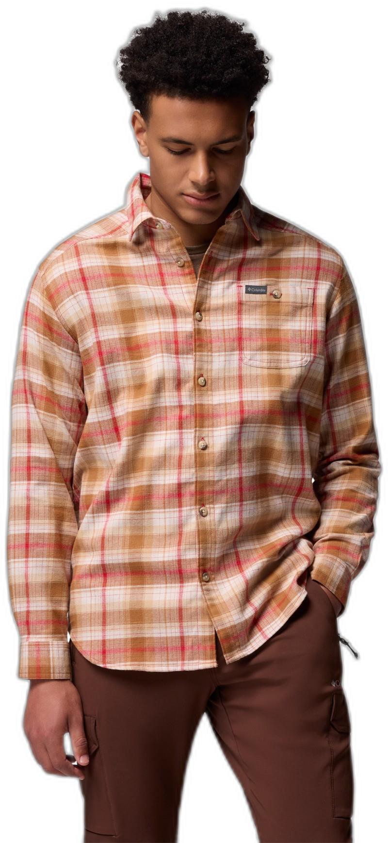 Cornell Woods Flannel LS Shirt, Tall - Mens - mountain red backland tartan 1