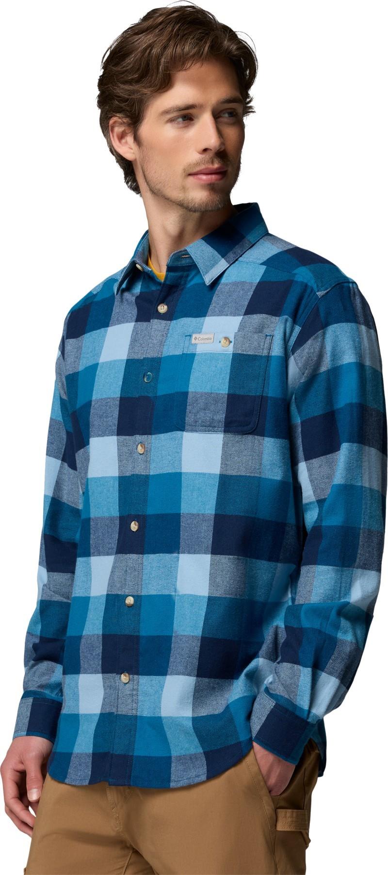 Cornell Woods Flannel LS Shirt, Tall - Mens - phoenix blue multi buffalo 1