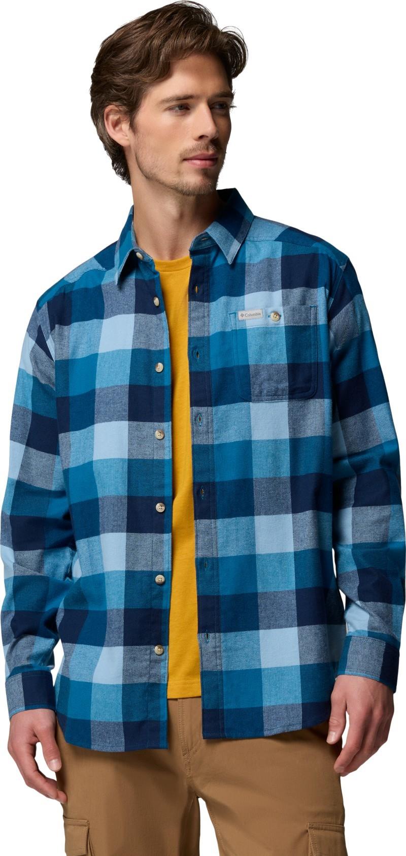 Cornell Woods Flannel LS Shirt, Tall - Mens - phoenix blue multi buffalo 1