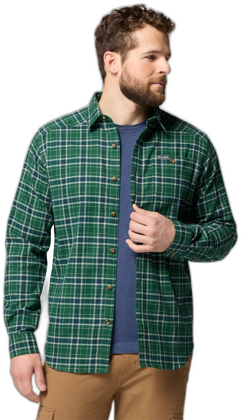 Cornell Woods Flannel LS Shirt, Tall - Mens - rain forest quad check 1