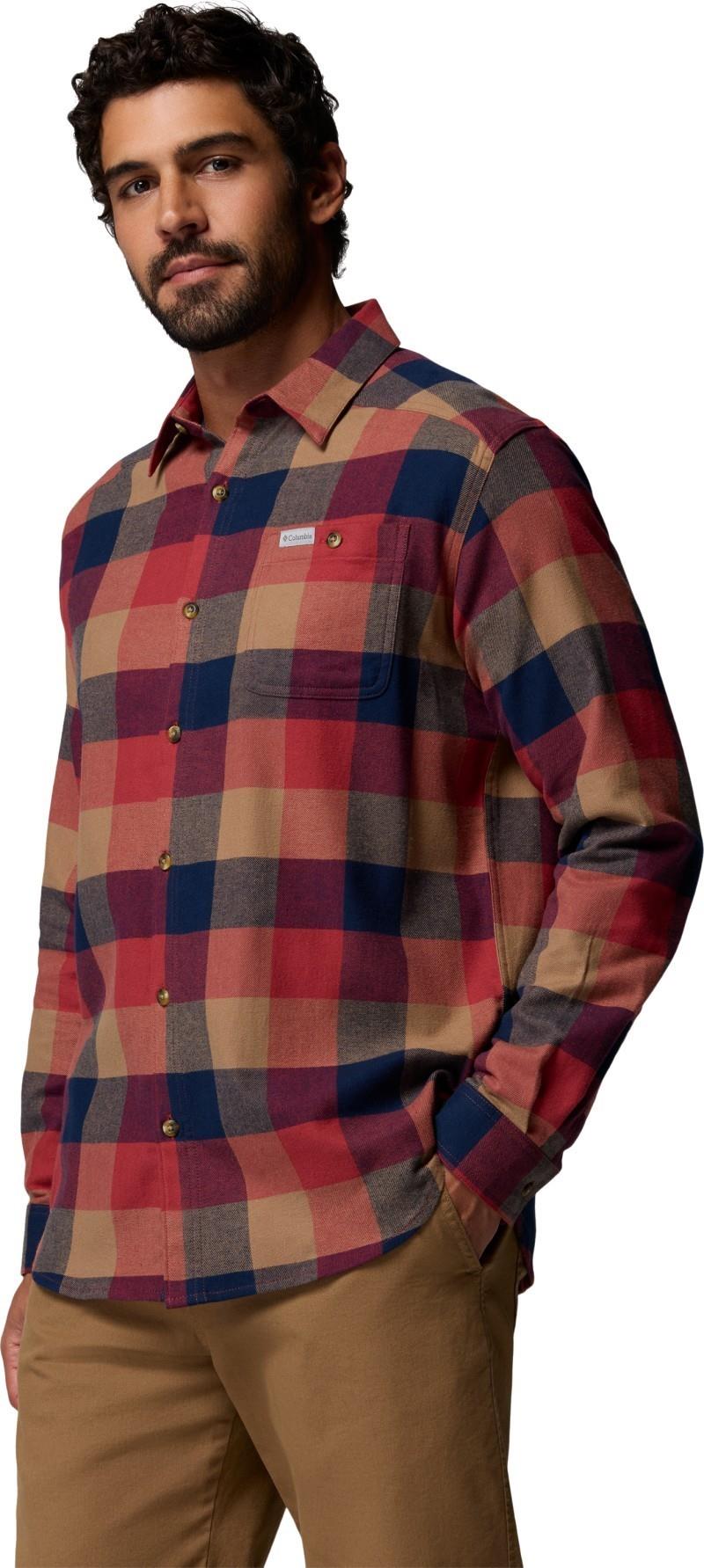 Cornell Woods Flannel LS Shirt, Tall - Mens - red oxide multi buffalo 1