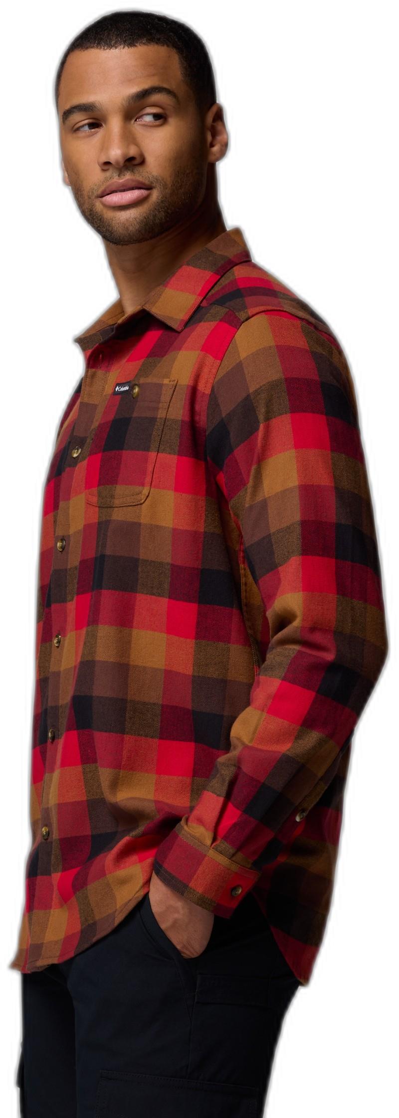 Cornell Woods Flannel LS Shirt, Tall - Mens - tobacco multi buffalo check 1