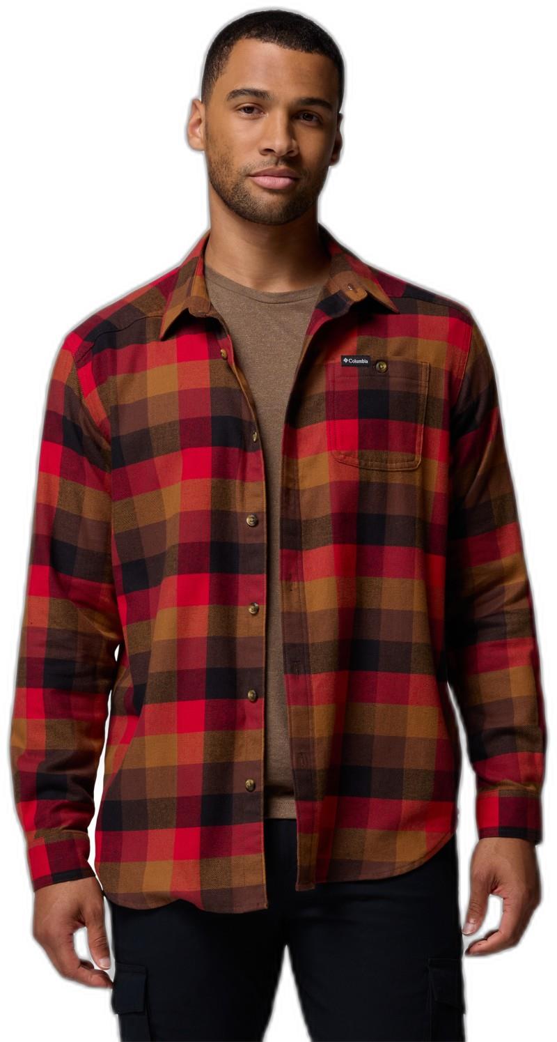 Cornell Woods Flannel LS Shirt, Tall - Mens - tobacco multi buffalo check 1