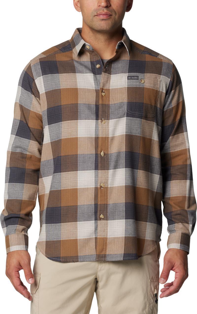 Cornell Woods Flannel LS Shirt - Mens - Dark Stone Ombre Buffalo 1