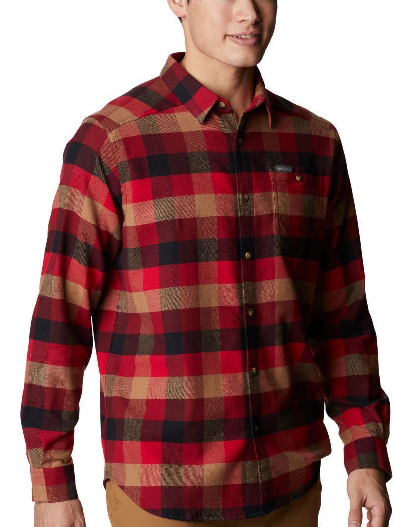 Cornell Woods Flannel LS Shirt - Mens - Red Jasper Buffalo Check 4