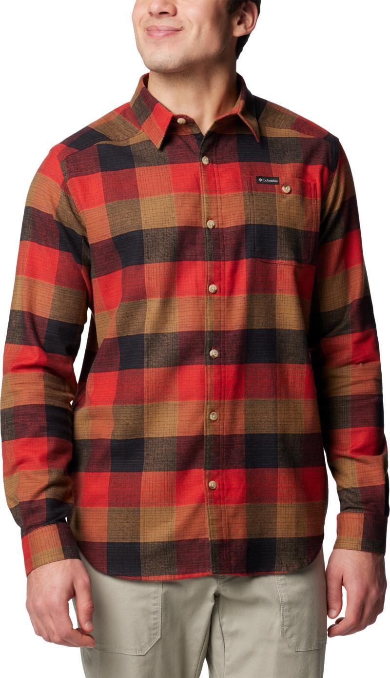 Cornell Woods Flannel LS Shirt - Mens - Sail Red Ombre Buffalo 1