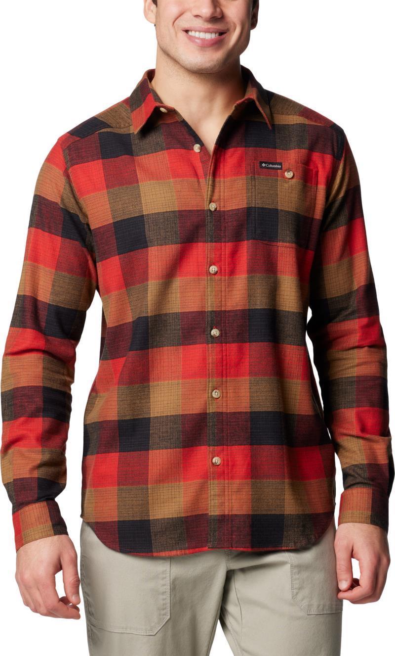 Cornell Woods Flannel LS Shirt - Mens - Sail Red Ombre Buffalo 3
