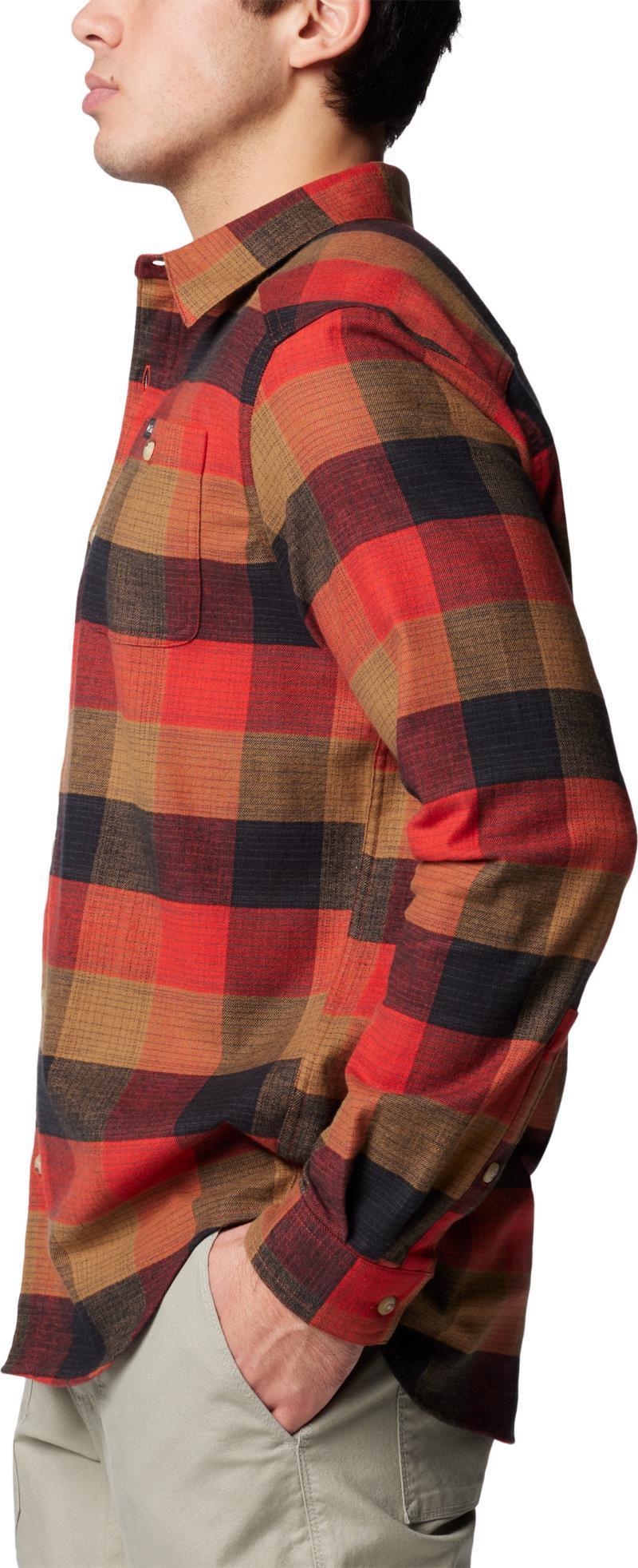 Cornell Woods Flannel LS Shirt - Mens - Sail Red Ombre Buffalo 5