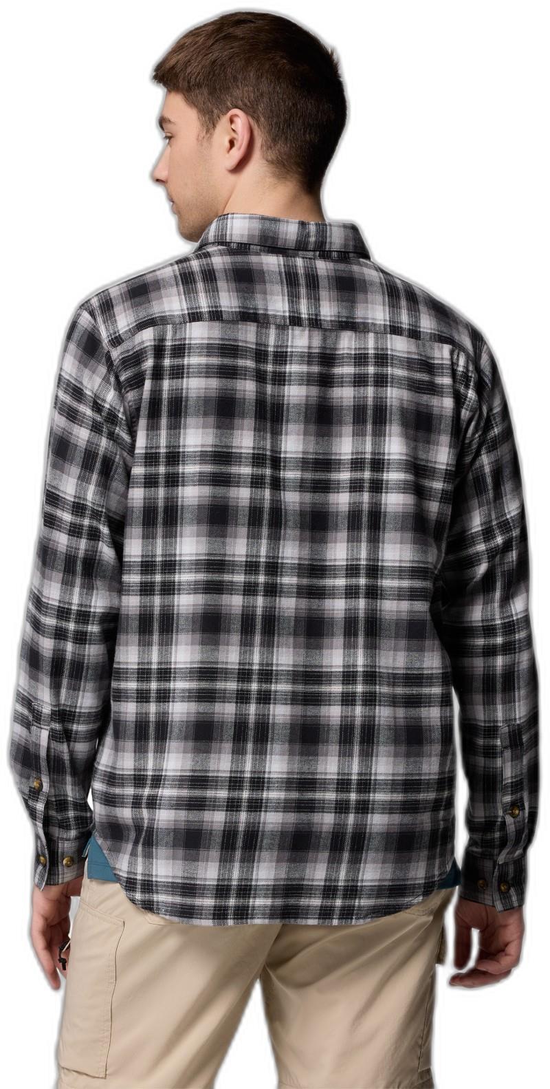Cornell Woods Flannel LS Shirt - Mens - black backland tartan 1