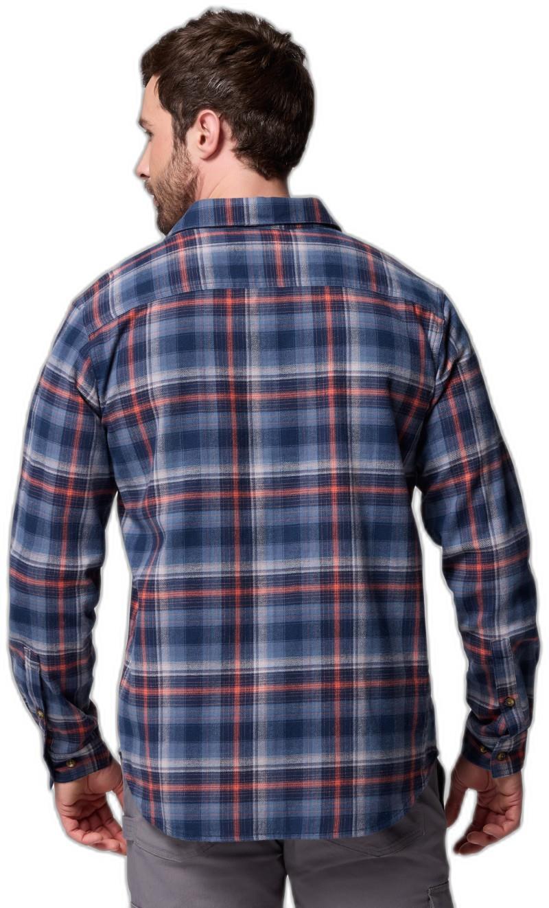 Cornell Woods Flannel LS Shirt - Mens - collegiate navy backland tartan 1