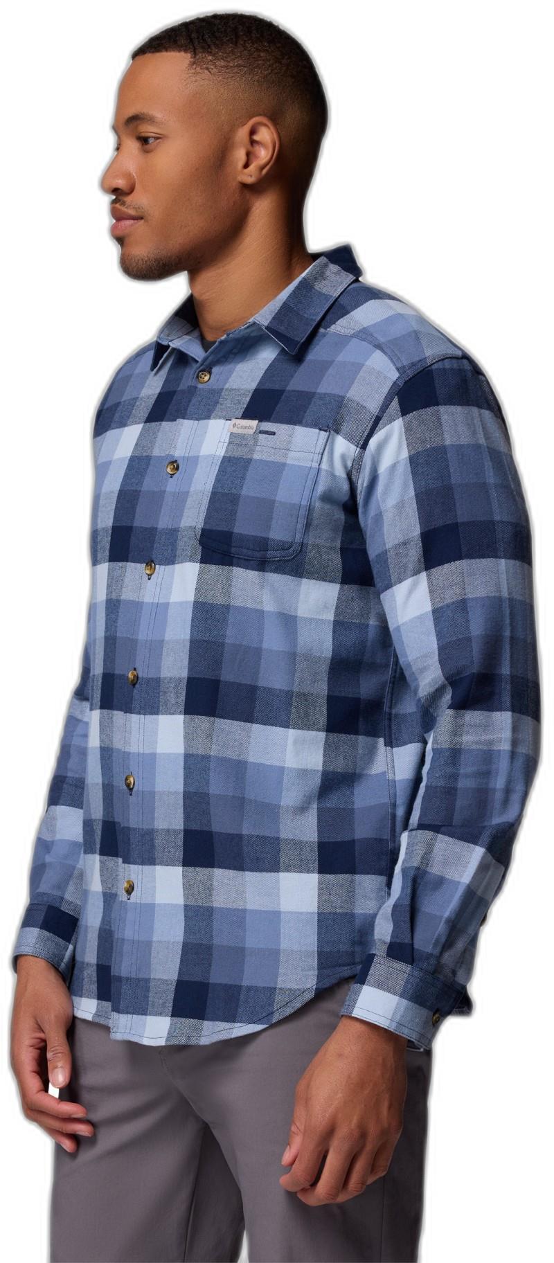 Cornell Woods Flannel LS Shirt - Mens - collegiate navy multi buffalo check 1