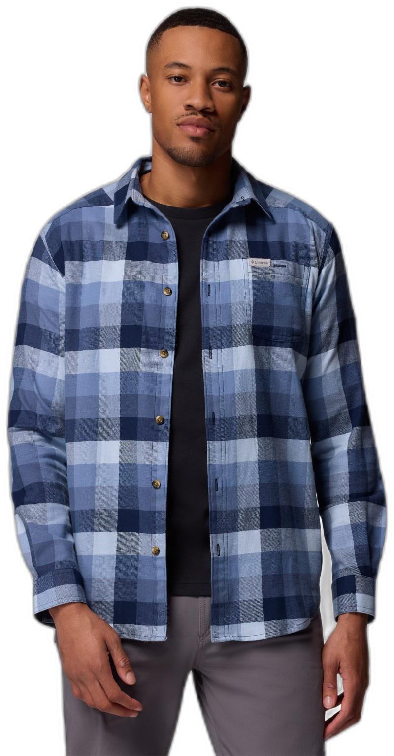 Cornell Woods Flannel LS Shirt - Mens - collegiate navy multi buffalo check 1