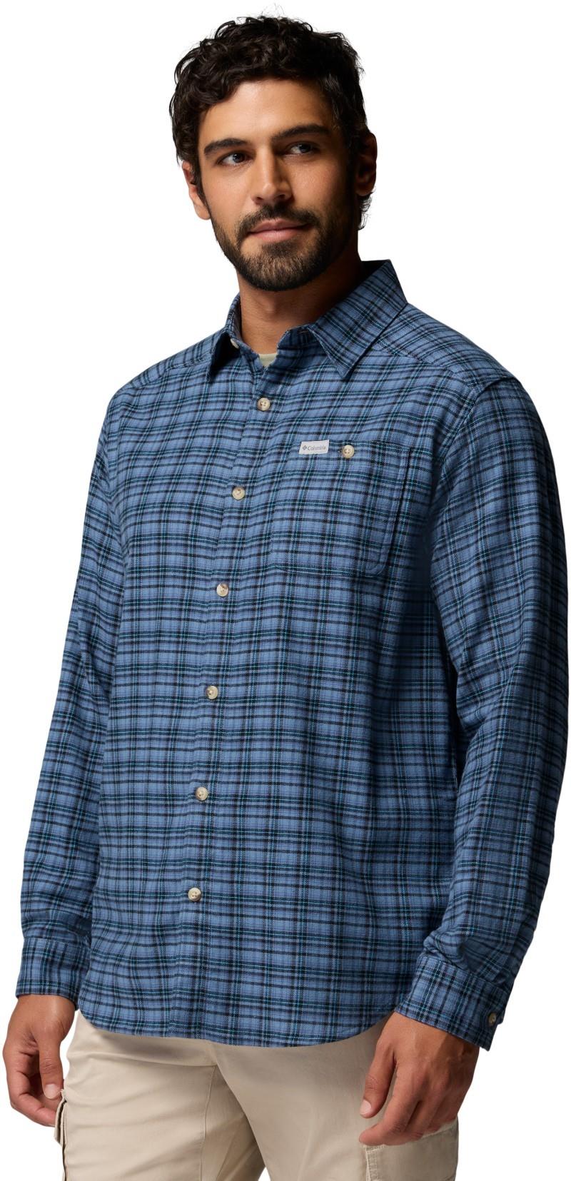 Cornell Woods Flannel LS Shirt - Mens - dark mountain cozy check 1