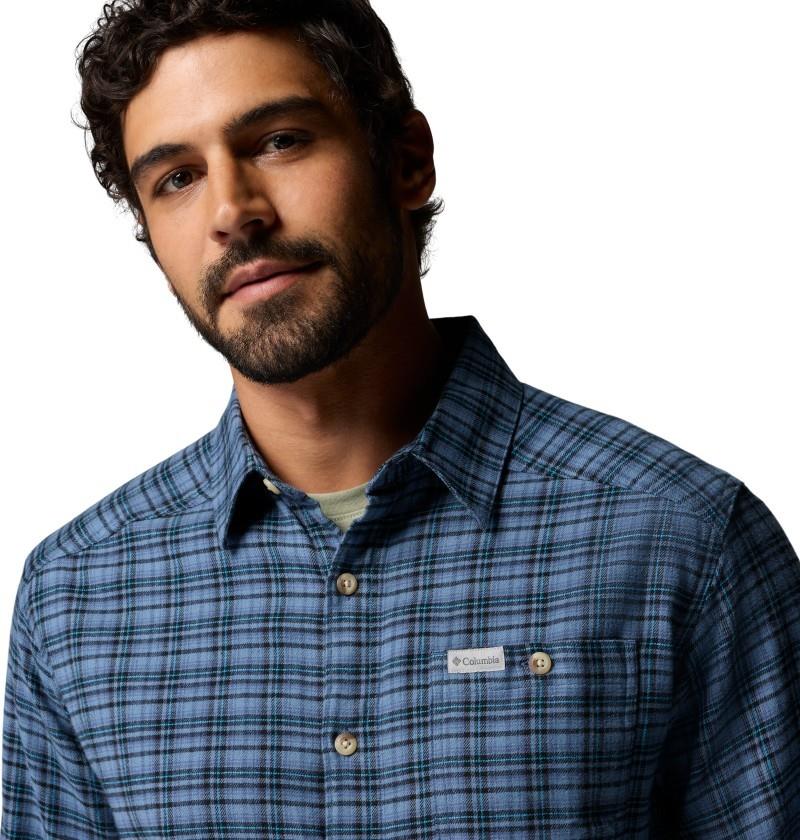 Cornell Woods Flannel LS Shirt - Mens - dark mountain cozy check 1