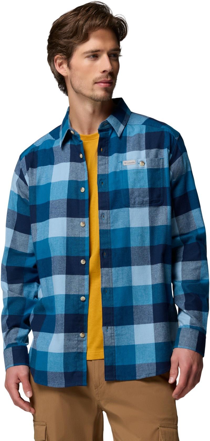 Cornell Woods Flannel LS Shirt - Mens - phoenix blue multi buffalo 1