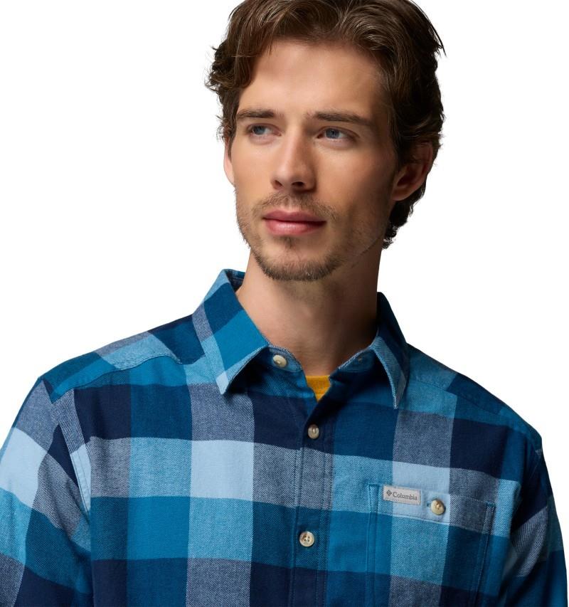 Cornell Woods Flannel LS Shirt - Mens - phoenix blue multi buffalo 1