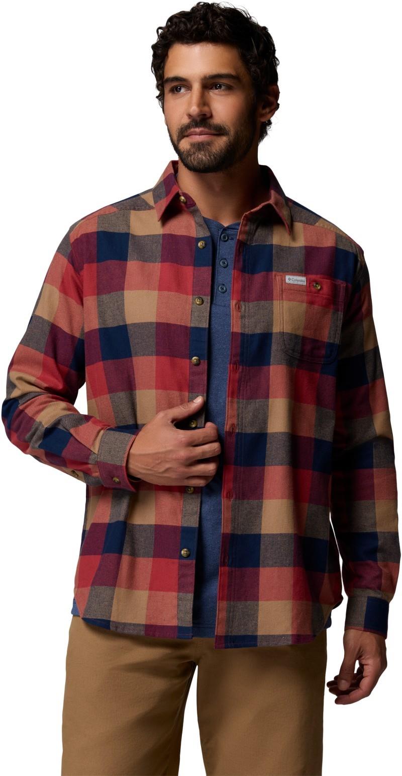 Cornell Woods Flannel LS Shirt - Mens - red oxide multi buffalo 1