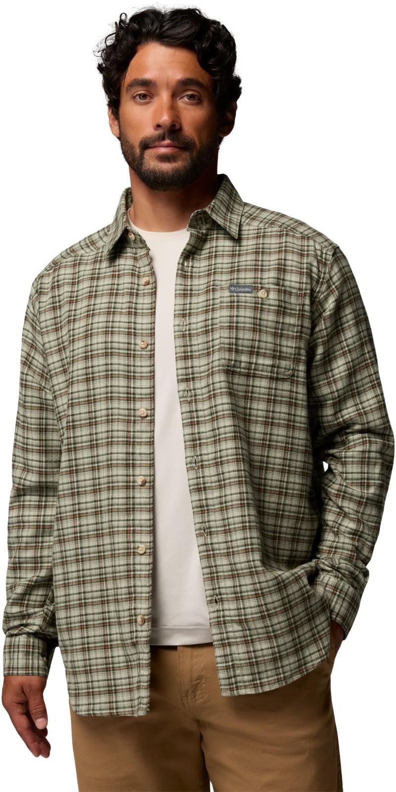 Cornell Woods Flannel LS Shirt - Mens - safari cozy check 1