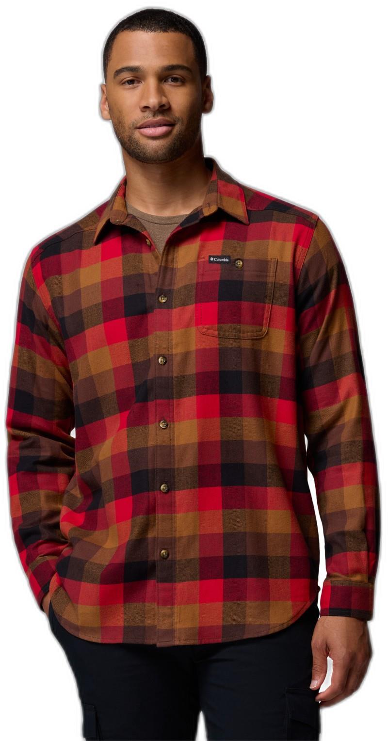 Cornell Woods Flannel LS Shirt - Mens - tobacco multi buffalo check 1
