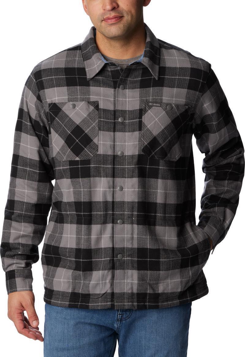 Cornell Woods Fleece Lined Shirt Jacket - Tall - Mens - City Grey / Blue Stone Woodsman Tartan 1