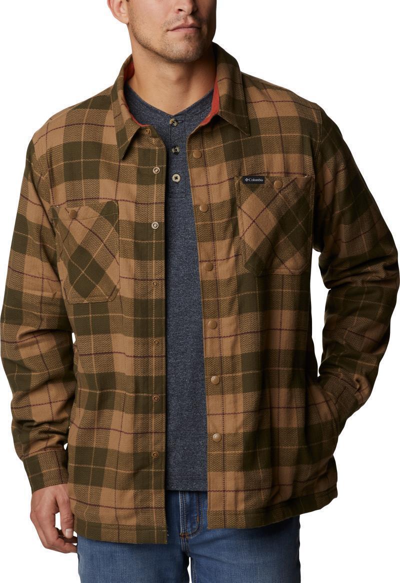 Cornell Woods Fleece Lined Shirt Jacket - Tall - Mens - Delta / Warp Red Woodsman Tartan 3