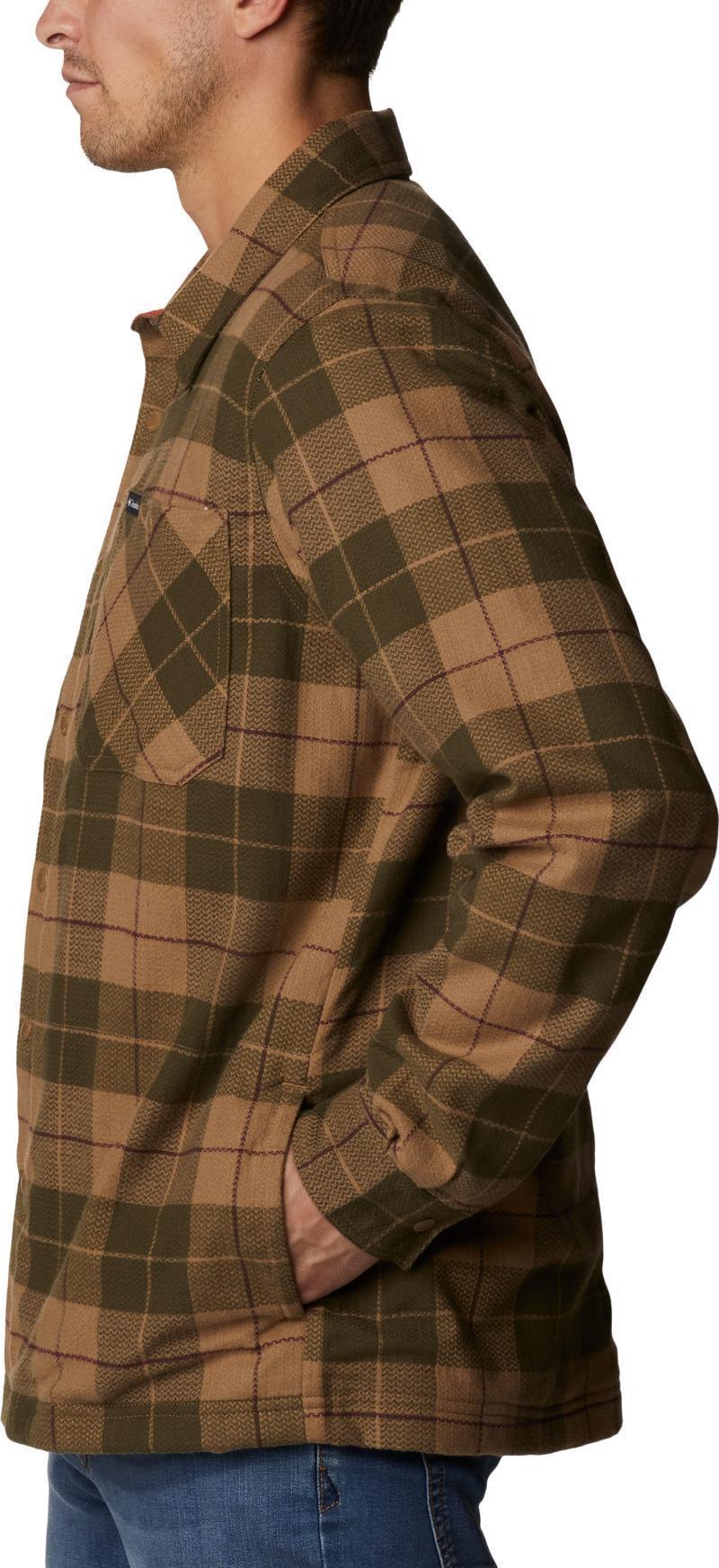 Cornell Woods Fleece Lined Shirt Jacket - Tall - Mens - Delta / Warp Red Woodsman Tartan 5