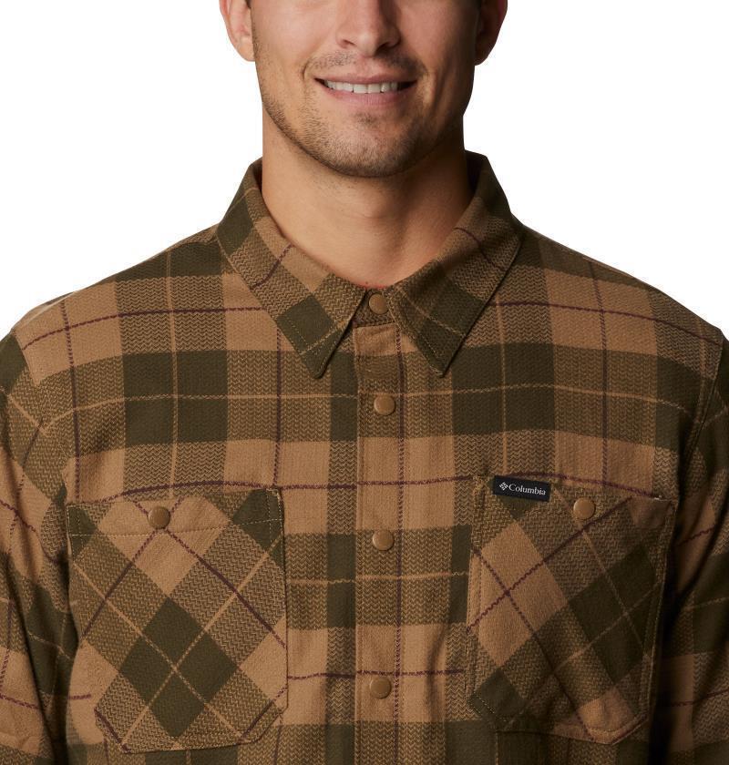 Cornell Woods Fleece Lined Shirt Jacket - Tall - Mens - Delta / Warp Red Woodsman Tartan 6