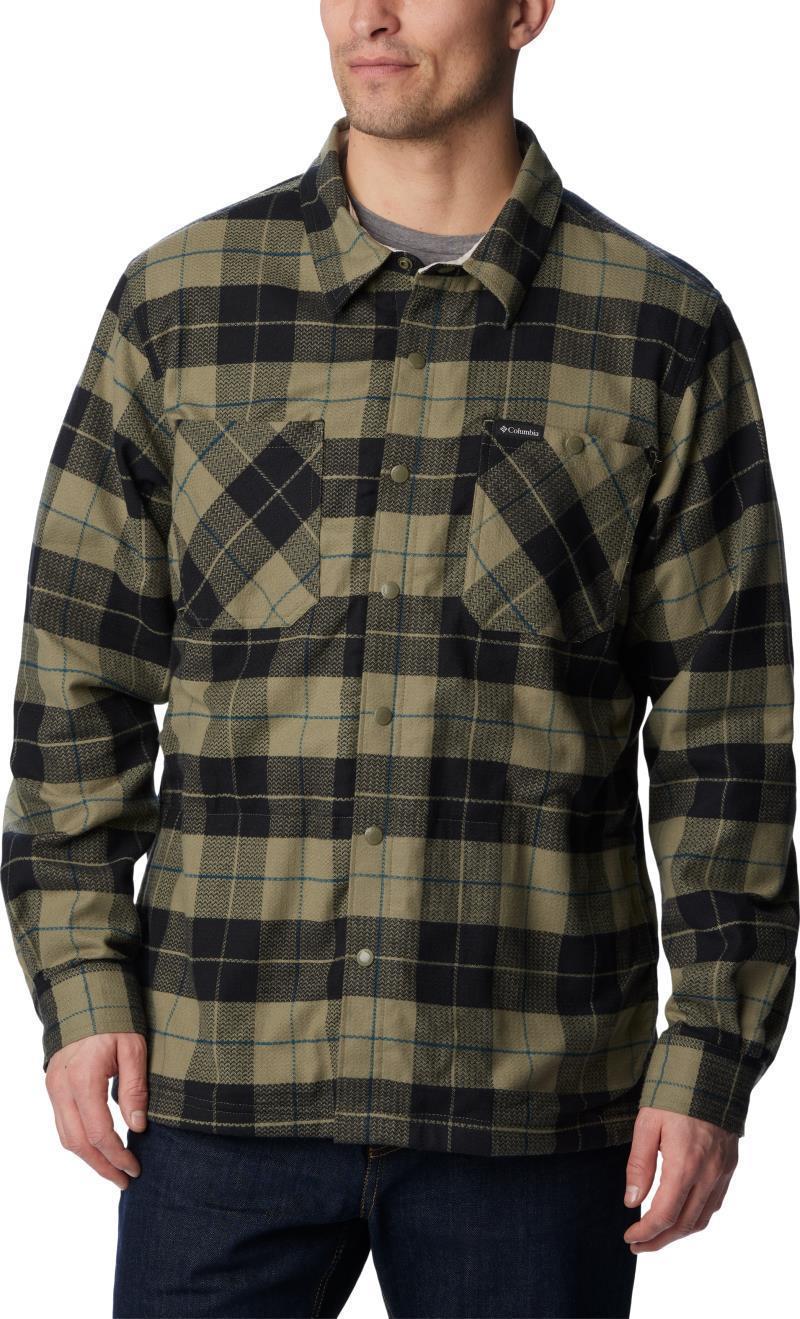 Cornell Woods Fleece Lined Shirt Jacket - Tall - Mens - Stone Green / Dark Stone Woodsman Tartan 1