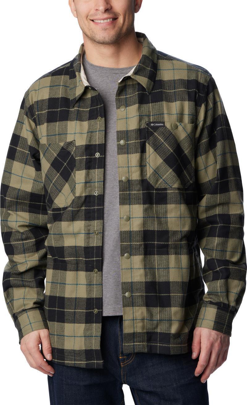 Cornell Woods Fleece Lined Shirt Jacket - Tall - Mens - Stone Green / Dark Stone Woodsman Tartan 3