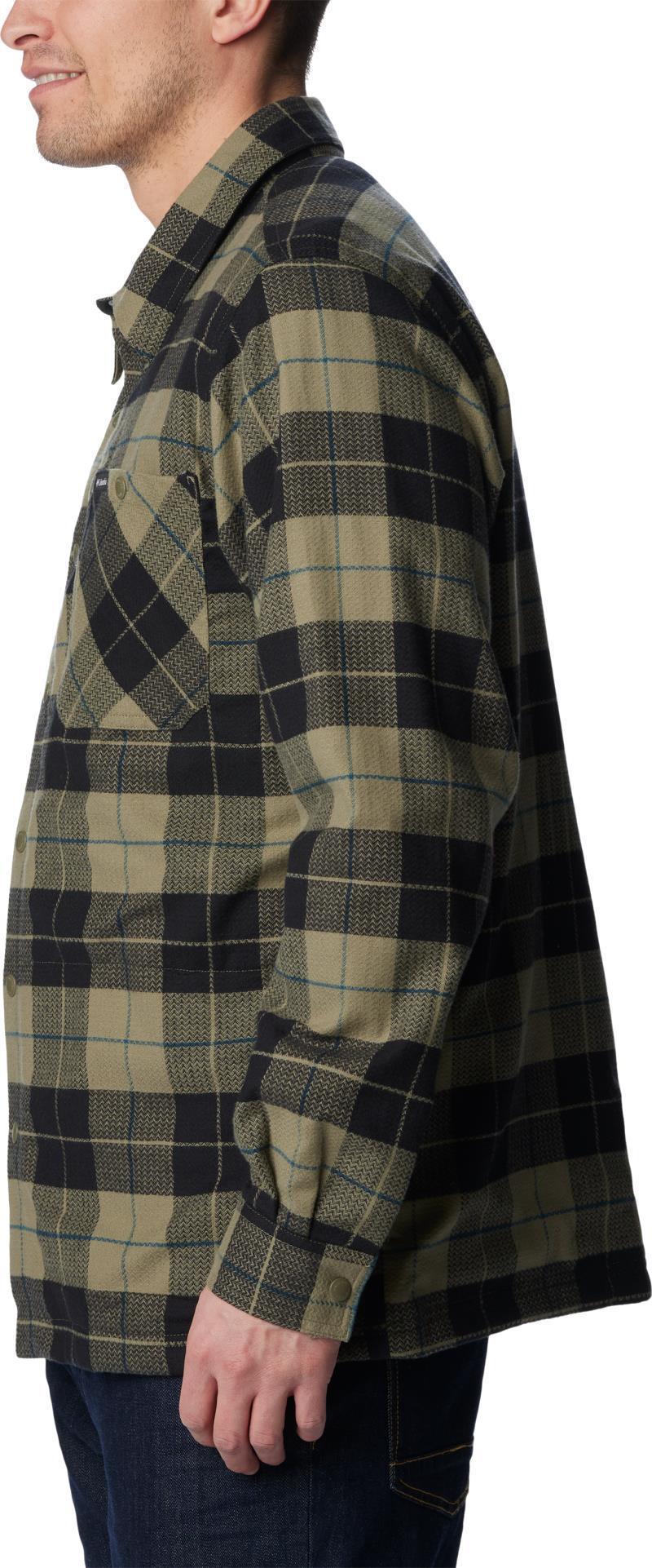 Cornell Woods Fleece Lined Shirt Jacket - Tall - Mens - Stone Green / Dark Stone Woodsman Tartan 5