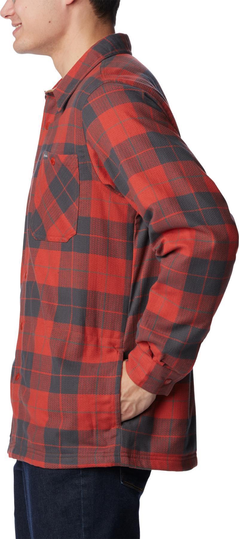 Cornell Woods Fleece Lined Shirt Jacket - Tall - Mens - Warp Red / Delta Woodsman Tartan 5