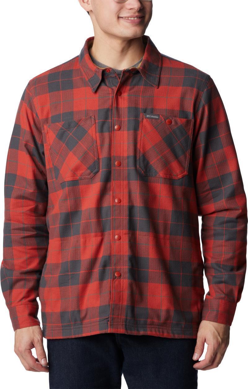 Cornell Woods Fleece Lined Shirt Jacket - Tall - Mens - Warp Red / Delta Woodsman Tartan 1