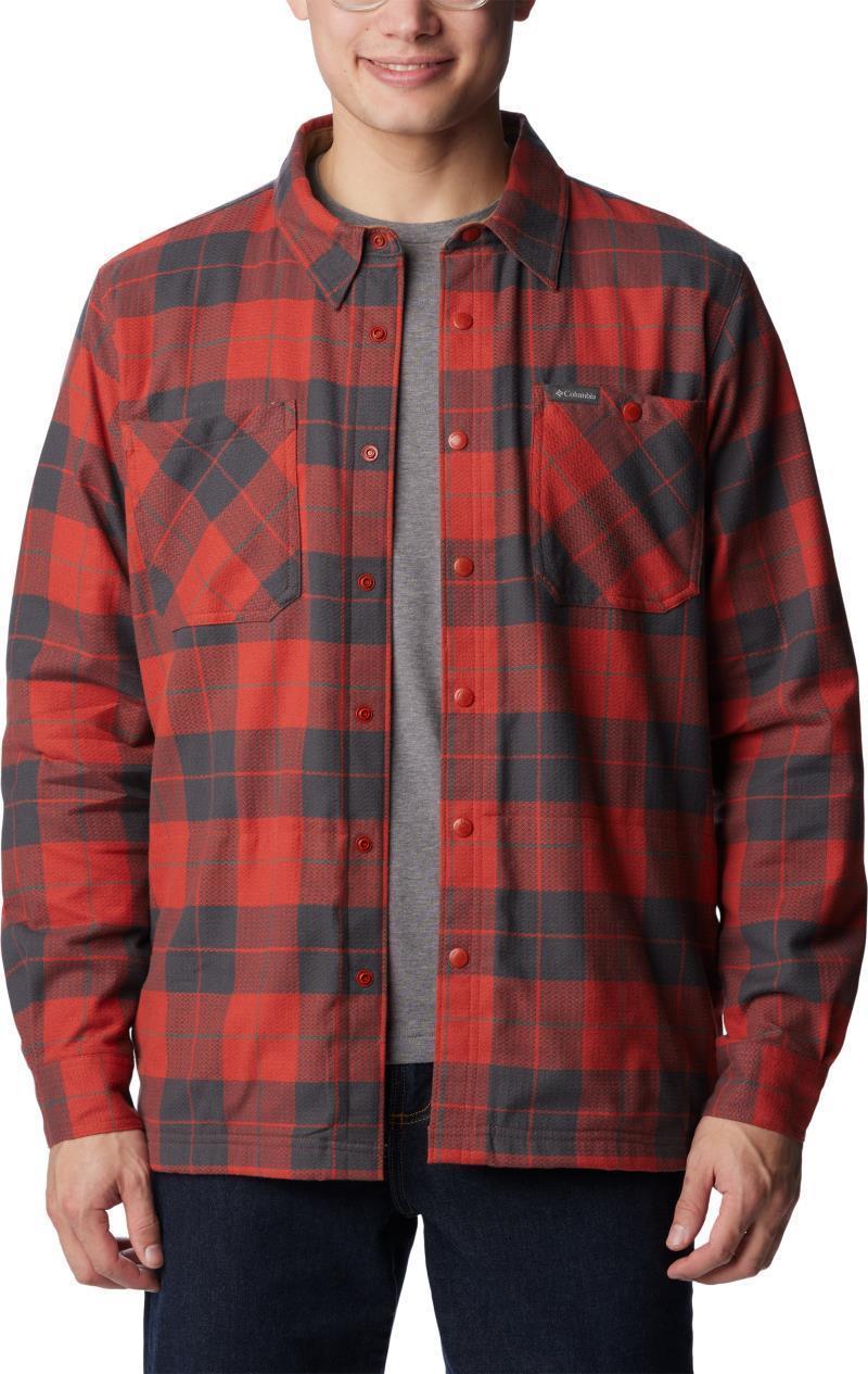 Cornell Woods Fleece Lined Shirt Jacket - Tall - Mens - Warp Red / Delta Woodsman Tartan 3