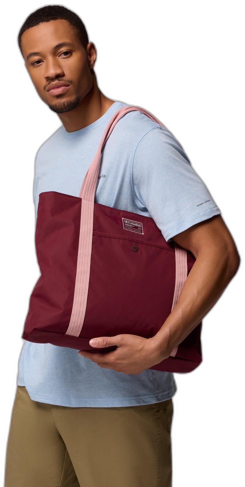 Cottonwood Creek Tote - rich wine / eraser pink 1