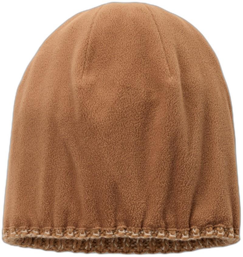 Cozy Ridge Beanie - camel brown / dark stone marled 1