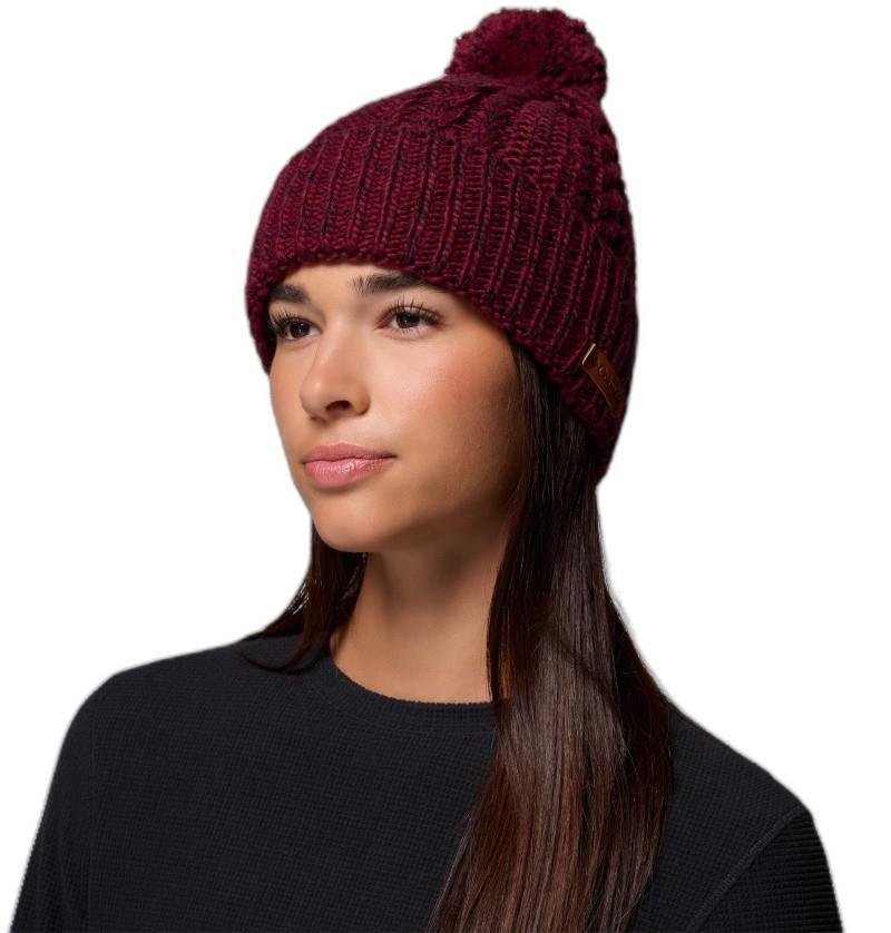Cozy Ridge Beanie - rich wine / black marled 1