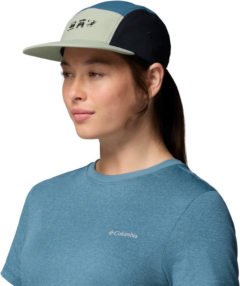 Creek Side 5 Panel Hat - safari / black / 3 little icons 1