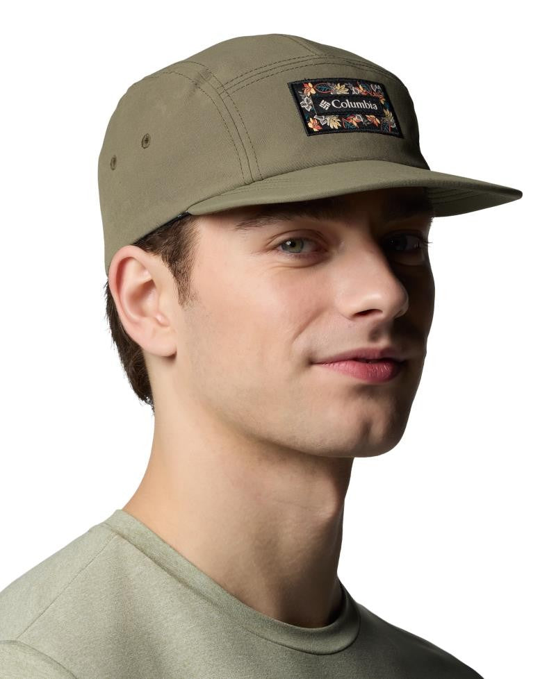 Creek Side 5 Panel Hat - stone green / pasteled graphic 1