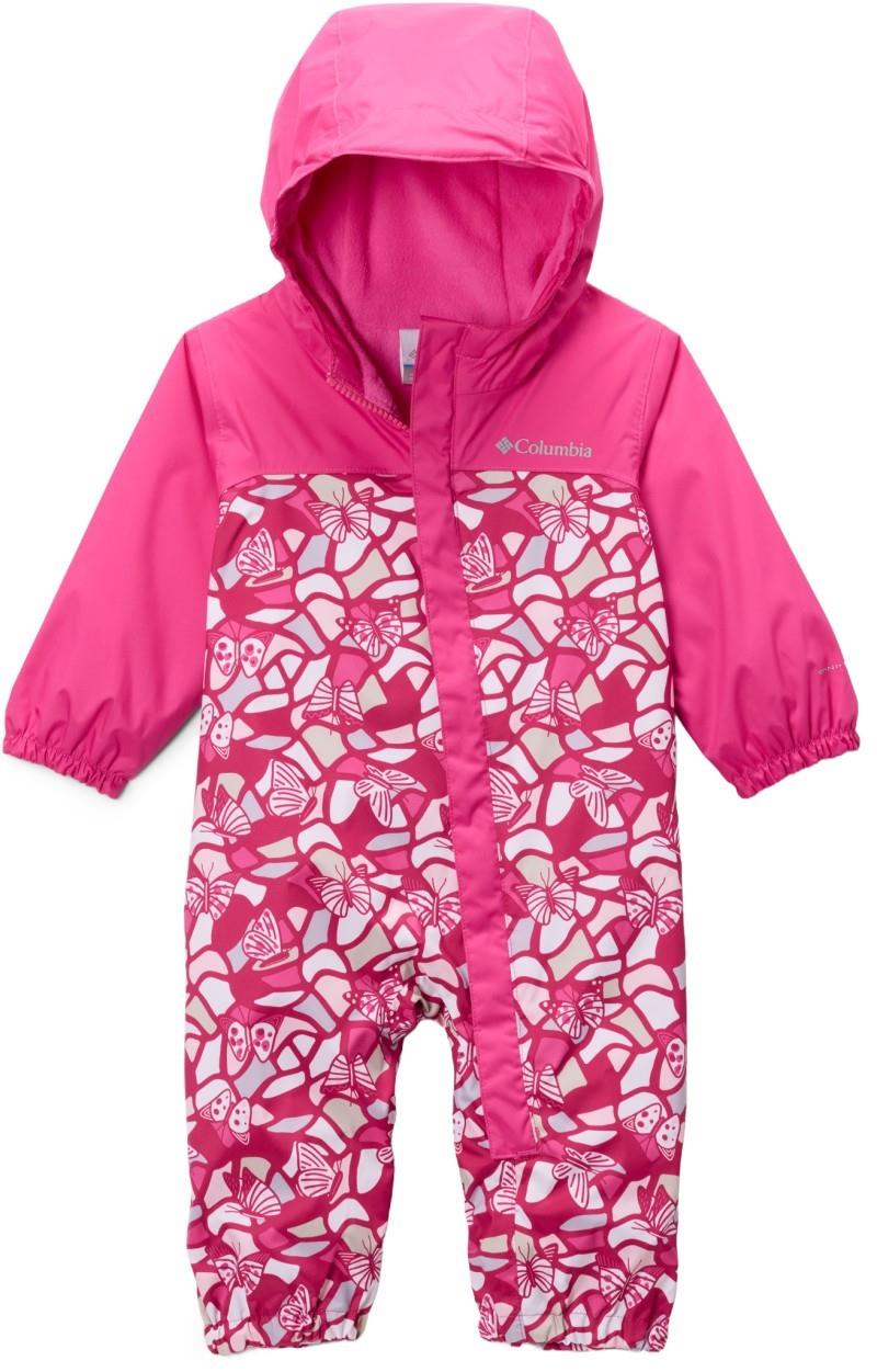 Critter Jitters III Rain Suit - Infant - guava pink fly high / pink ice 1