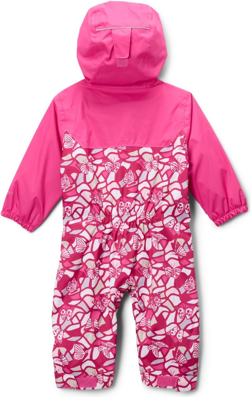 Critter Jitters III Rain Suit - Infant - guava pink fly high / pink ice 1