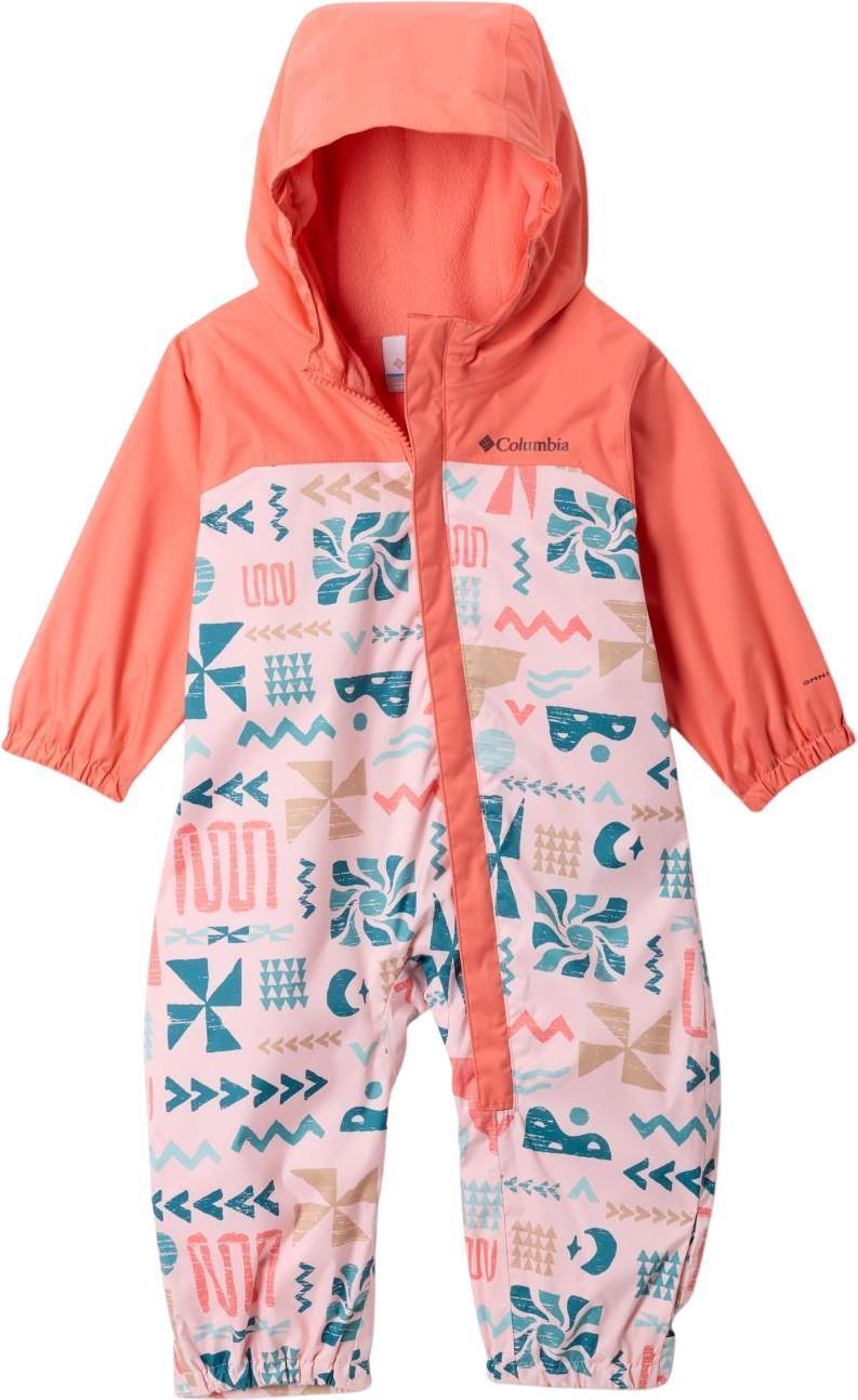 Critter Jitters III Rain Suit - Infant - satin pink outerbounds / hot coral 1