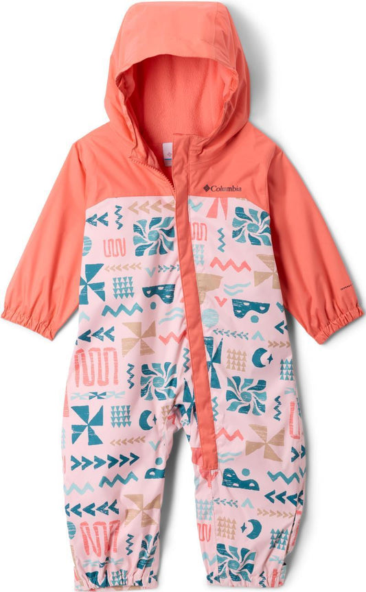 Critter Jitters III Rain Suit - Toddler - satin pink outerbounds / hot coral 1