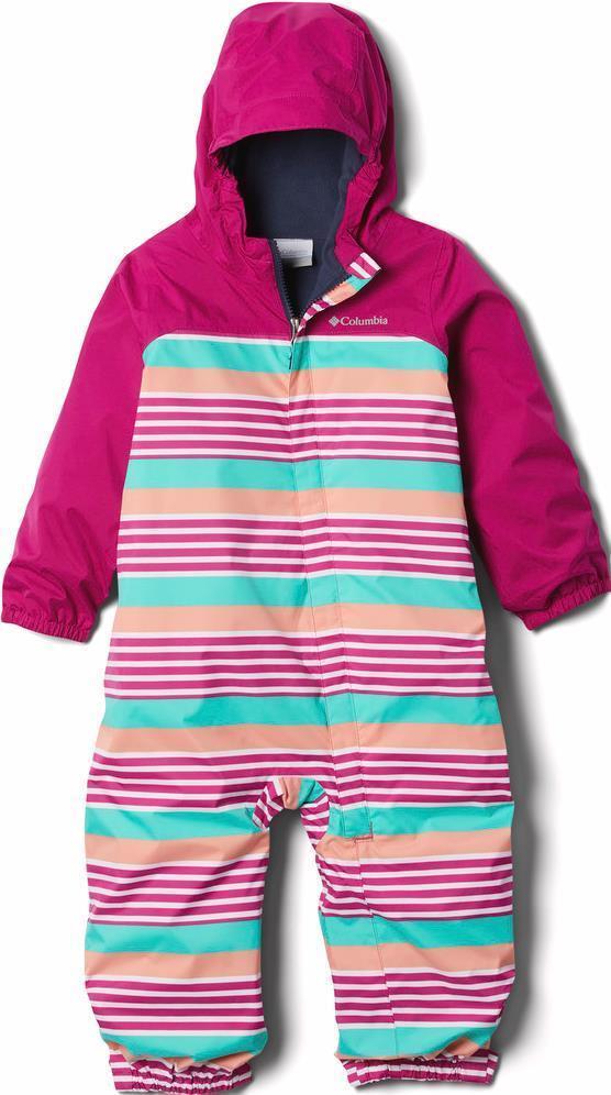 Critter Jitters II Rain Suit - Toddler - Wild Fuchsia Milo Stripe / Wild Fuchsia 1